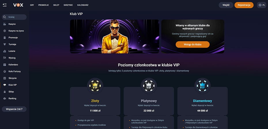 Recenzja VOX Casino — nowoczesne gry, bonusy i bezpieczeństwo Recenzja VOX Casino — nowoczesne gry, bonusy i bezpieczeństwo